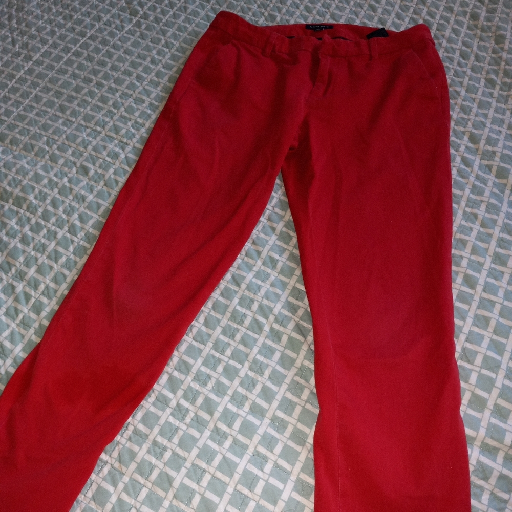 Red trousers Tommy Hilfiger size 6